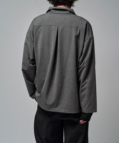 Lui's(ルイス)の「FINE ロングスリーブZIPシャツ(シャツ/ブラウス・メンズ・ブラウン/チャコールグレー/ブラック・S)」の17枚目の写真