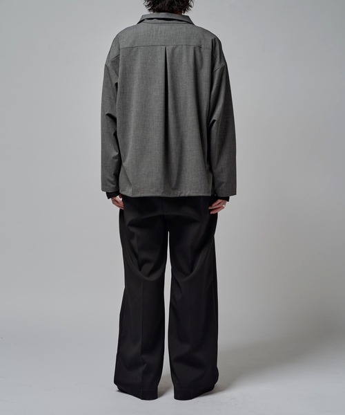 Lui's(ルイス)の「FINE ロングスリーブZIPシャツ(シャツ/ブラウス・メンズ・ブラウン/チャコールグレー/ブラック・S)」の20枚目の写真