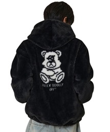 『OY/オーワイ』DOLLY FUR HOODIE JACKET/ドリー ファーフーディージャケット