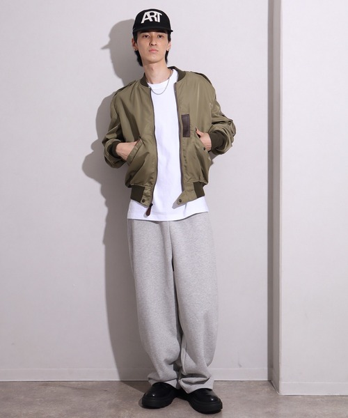 HOUSTON(ヒューストン)の「【HOUSTON/ヒューストン】L-2 FLIGHT JACKET / フライトジャケット(ブルゾン・メンズ・オリーブドラブ/ブラック・40/42/36/38)」の21枚目の写真