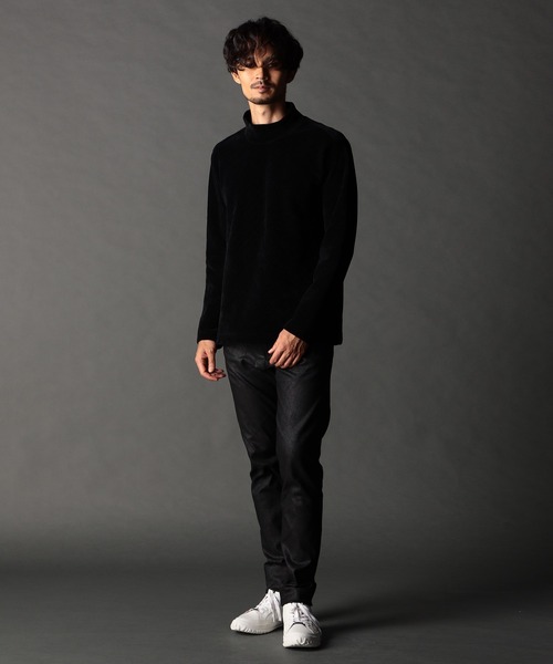 NICOLE CLUB FOR MEN(ニコルクラブフォーメン)の「モールバイヤス モックネックプルオーバー(Tシャツ/カットソー・メンズ・オフホワイト/ブルー系/ブラック/グレー・LARGE/X-LARGE/MEDIUM)」の6枚目の写真