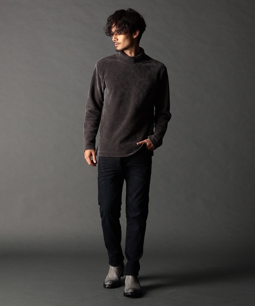 NICOLE CLUB FOR MEN(ニコルクラブフォーメン)の「モールバイヤス モックネックプルオーバー(Tシャツ/カットソー・メンズ・オフホワイト/ブルー系/ブラック/グレー・LARGE/X-LARGE/MEDIUM)」の7枚目の写真