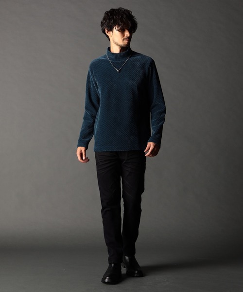NICOLE CLUB FOR MEN(ニコルクラブフォーメン)の「モールバイヤス モックネックプルオーバー(Tシャツ/カットソー・メンズ・オフホワイト/ブルー系/ブラック/グレー・LARGE/X-LARGE/MEDIUM)」の8枚目の写真