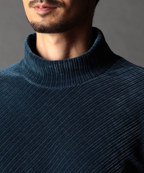 NICOLE CLUB FOR MEN(ニコルクラブフォーメン)の「モールバイヤス モックネックプルオーバー(Tシャツ/カットソー・メンズ・オフホワイト/ブルー系/ブラック/グレー・LARGE/X-LARGE/MEDIUM)」の11枚目の写真
