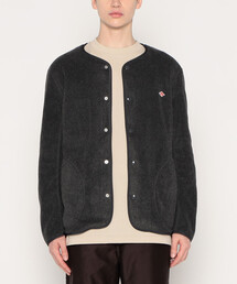 DANTON(_g)MEN'S FLEECE COLLARLESS JACKET(̑gbvX)