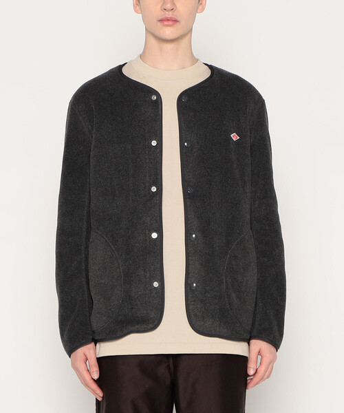 DANTON（ダントン）の「MEN'S FLEECE COLLARLESS JACKET（その他トップス・メンズ・オレンジ系その他/クリーム/カーキ/ブラック/ダークグレー/チャコール/グリーン・40/42/44/38）」の4枚目の写真