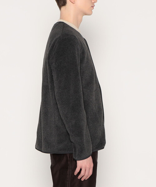 DANTON（ダントン）の「MEN'S FLEECE COLLARLESS JACKET（その他トップス・メンズ・オレンジ系その他/クリーム/カーキ/ブラック/ダークグレー/チャコール/グリーン・40/42/44/38）」の16枚目の写真