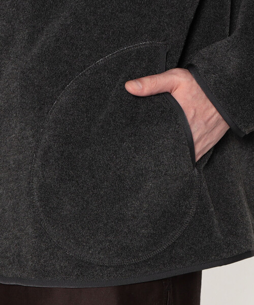 DANTON（ダントン）の「MEN'S FLEECE COLLARLESS JACKET（その他トップス・メンズ・オレンジ系その他/クリーム/カーキ/ブラック/ダークグレー/チャコール/グリーン・40/42/44/38）」の8枚目の写真