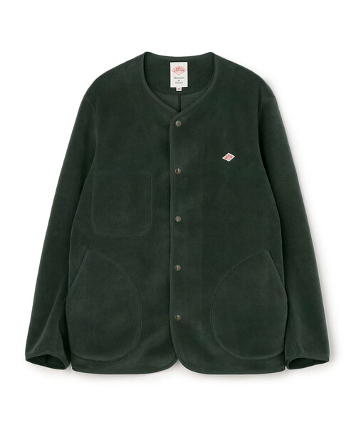 MEN'S FLEECE COLLARLESS JACKET（その他トップス）｜DANTON（ダントン