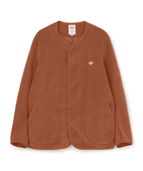 MEN'S FLEECE COLLARLESS JACKET（その他トップス）｜DANTON（ダントン