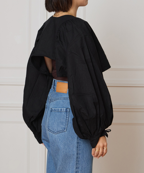 IENA LA BOUCLE(イエナラブークル)の「VIOLETTE ROOM/バイオレットルーム VR SHORT トップス VR253112(シャツ/ブラウス・レディース・ブラック・FREE)」の4枚目の写真