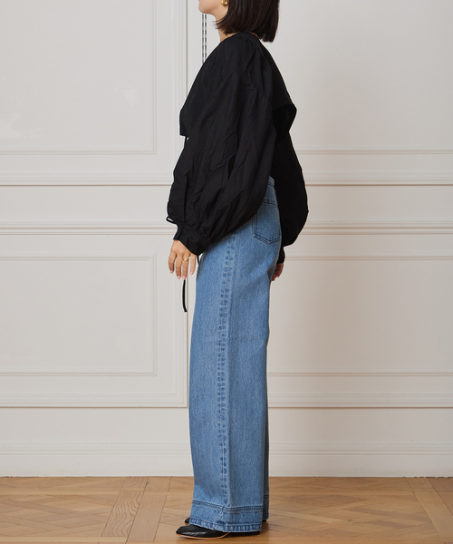 IENA LA BOUCLE(イエナラブークル)の「VIOLETTE ROOM/バイオレットルーム VR SHORT トップス VR253112(シャツ/ブラウス・レディース・ブラック・FREE)」の8枚目の写真