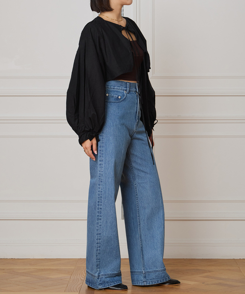 IENA LA BOUCLE(イエナラブークル)の「VIOLETTE ROOM/バイオレットルーム VR SHORT トップス VR253112(シャツ/ブラウス・レディース・ブラック・FREE)」の9枚目の写真
