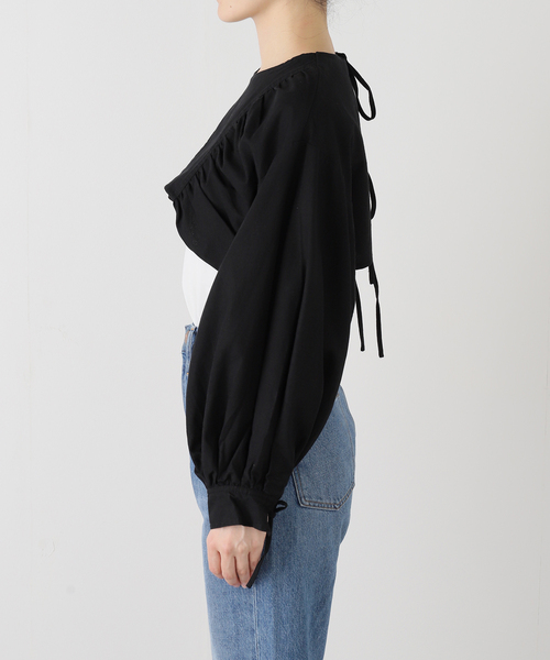 IENA LA BOUCLE(イエナラブークル)の「VIOLETTE ROOM/バイオレットルーム VR SHORT トップス VR253112(シャツ/ブラウス・レディース・ブラック・FREE)」の19枚目の写真