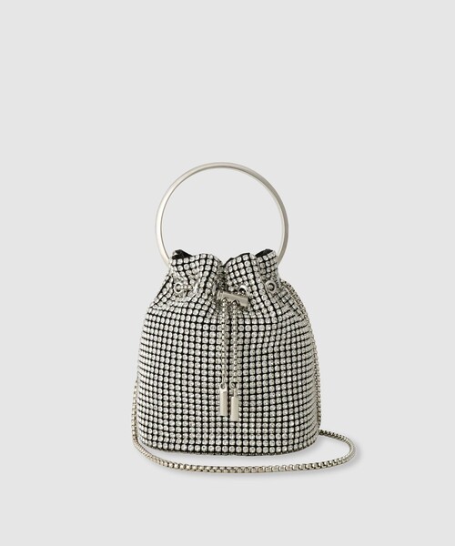 ◇【LOULOU WILLOUGHBY】ビジュー巾着ショルダー（ショルダーバッグ