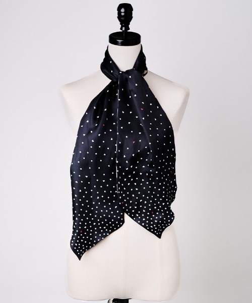 日本製ドットレオパード剣先スカーフ（バンダナ/スカーフ）｜JENNE