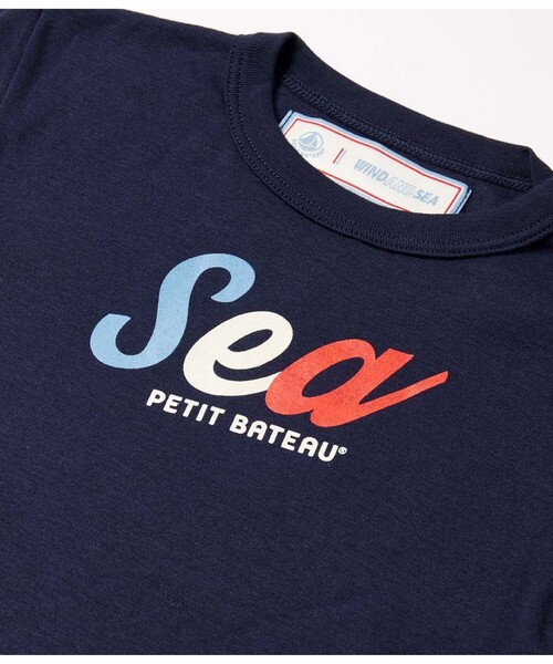 PETIT BATEAU(プチバトー)の「W&Sプリント半袖Tシャツ(Tシャツ/カットソー・キッズ・ネイビー/ホワイト/ピンク・18MONTH/12MONTH/24MONTH/36MONTH)」の11枚目の写真
