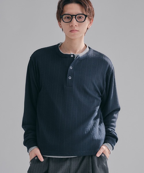 jonnlynx ヘンリーネック　ホック　カットソー jonnlynx ヘンリーネック ホック カットソー ジョンリンクス 【公式通販】
