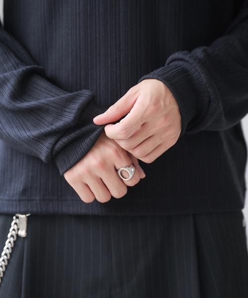 Adoon plain（アドーンプレーン）の「Snap Button Henry Neck Long Sleeve T / スナップボタンヘンリーネックロングスリーブT（Tシャツ/カットソー・メンズ・チャコールグレー/ブラック/ネイビー/ボルドー・MEDIUM/LARGE）」の19枚目の写真