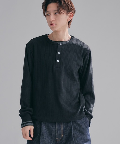CERRIC セリック 長袖トップス COLOR SNAP BUTTON TOP me+em select（ミームセレクト） tシャツ 「 2color 」スナップボタン