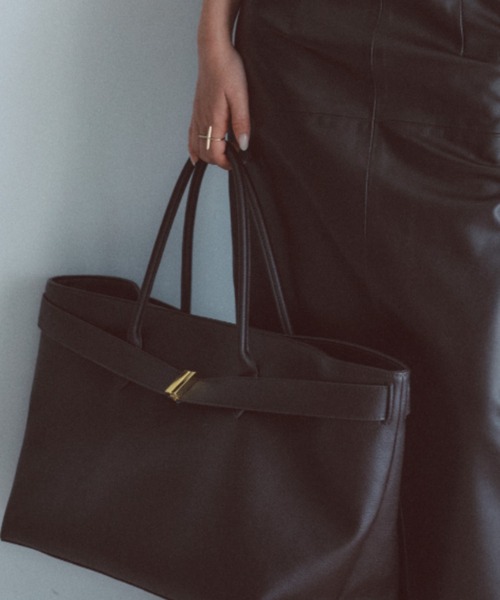 ánuans ブラック ハンドバッグ アニュアンス anuans ワンハンドルバッグ （BLACK） -ファッション通販