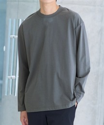 nissen（ニッセン）の「オーバーサイズシルケット長袖Tシャツ　(M～10Lサイズ)（Tシャツ/カットソー）」