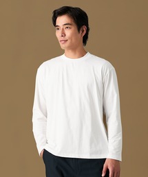オーバーサイズシルケット長袖Tシャツ【大きいサイズ有】