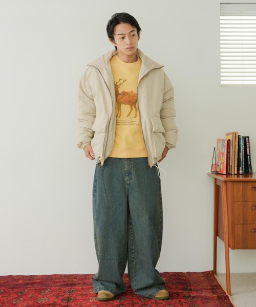 eLur(エラー)の「ワイドデニムパンツ(デニムパンツ・レディース・ブルー/ストライプ・1)」の8枚目の写真