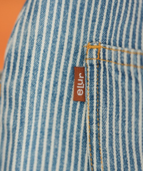 eLur(エラー)の「ワイドデニムパンツ(デニムパンツ・レディース・ブルー/ストライプ・1)」の22枚目の写真