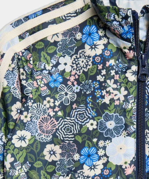 アディダス オリジナルス 青 花柄 ジャージ ジャケット ブルゾン TTP アディダス オリジナルス 青 花柄 ジャージ ジャケット ブルゾン TTP