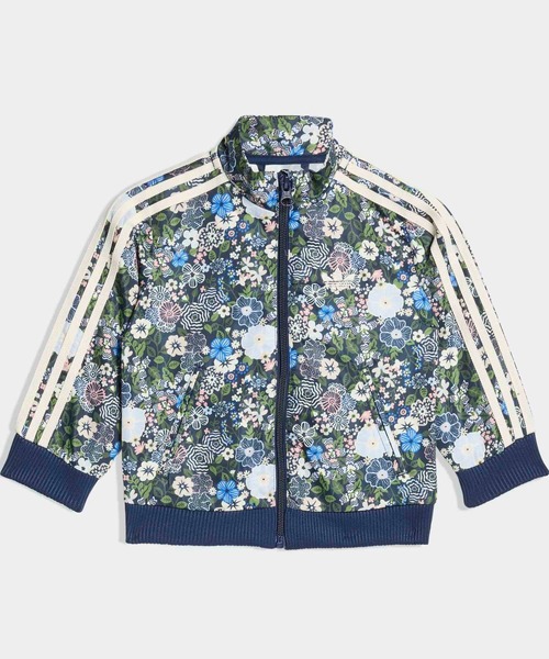 アディダス オリジナルス 青 花柄 ジャージ ジャケット ブルゾン TTP