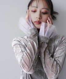 HARE | シアーベロアハイネックトップス(HARE)(Tシャツ/カットソー)
