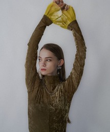 HARE | シアーベロアハイネックトップス(HARE)(Tシャツ/カットソー)