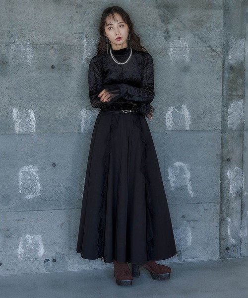 シアーベロアハイネックトップス(HARE)（Tシャツ/カットソー）｜HARE