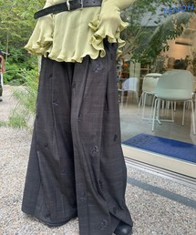 タグ付き 花柄 オーバーオール パンツ ウォッシャブル 高級 ameri AMERI VINTAGE(アメリ ヴィンテージ)直営通販サイト