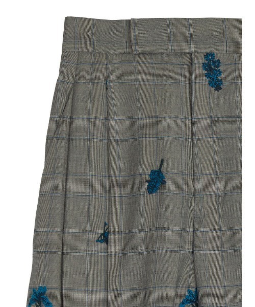 CHECK FLOWER PLEATS PANTS（その他パンツ）｜Ameri（アメリ）の