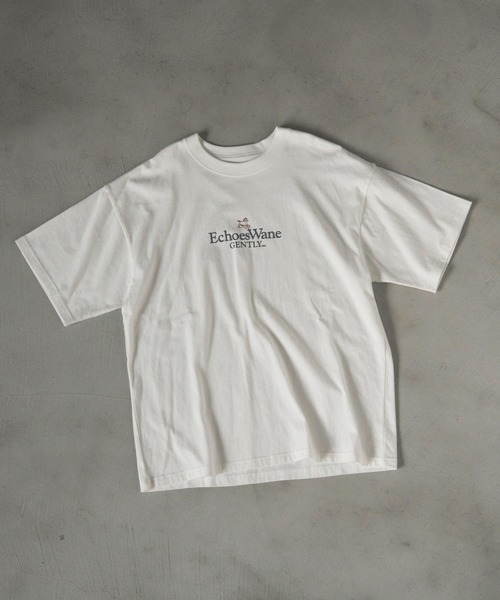 anuke(アンヌーク)の「Vintage Print T-shirts(Tシャツ/カットソー・レディース・ネイビー/ホワイト・FREE)」の12枚目の写真