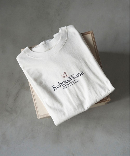 anuke(アンヌーク)の「Vintage Print T-shirts(Tシャツ/カットソー・レディース・ネイビー/ホワイト・FREE)」の14枚目の写真