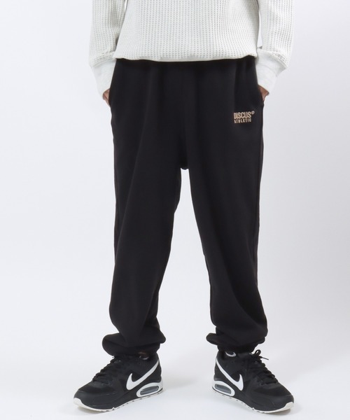 DISCUS ATHLETIC（ディスカス　アスレチック）の「DISCUS ATHLETIC（ディスカスアスレチック）ワンポイント刺繍 USAコットン ヘビーウェイトスウェットパンツ メンズ レディース ユニセックス（スウェットパンツ・メンズ・アッシュグレー/ブラック/ブラウン・M/L/XL）」の4枚目の写真