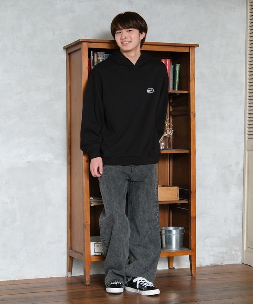 GLOBAL WORK（グローバルワーク）の「USAグラフィックパーカー/AND YUA ANY/589083（パーカー・キッズ・チャコールグレー/ブルー/ブラック/グレー系その他/パープル系その他7/グレー系その他7・SMALL/MEDIUM/LARGE）」の16枚目の写真