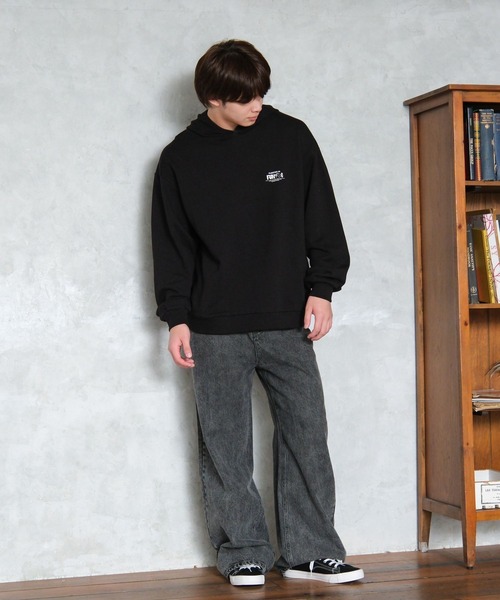 GLOBAL WORK（グローバルワーク）の「USAグラフィックパーカー/AND YUA ANY/589083（パーカー・キッズ・チャコールグレー/ブルー/ブラック/グレー系その他/パープル系その他7/グレー系その他7・SMALL/MEDIUM/LARGE）」の17枚目の写真