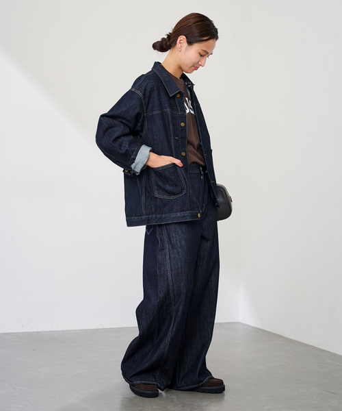 FRAMeWORK(フレームワーク)の「UNION HERCULES/ユニオンヘラクレス MADE DENIM ジャケット(デニムジャケット・レディース・ネイビー・FREE)」の6枚目の写真