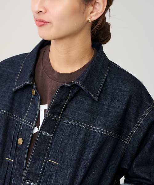 FRAMeWORK(フレームワーク)の「UNION HERCULES/ユニオンヘラクレス MADE DENIM ジャケット(デニムジャケット・レディース・ネイビー・FREE)」の4枚目の写真