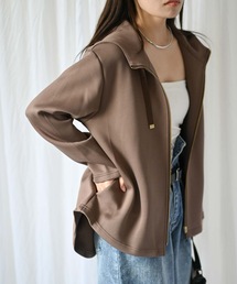 ＆HALF（アンドハーフ）の「パーカーフレアジャケット（その他アウター）」