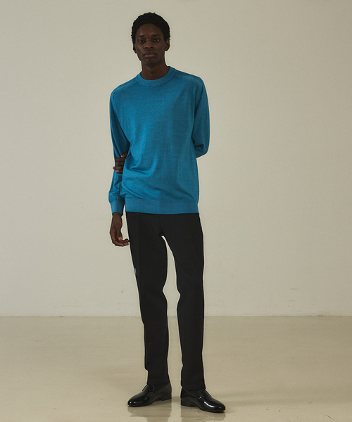 DESIGNWORKS（デザインワークス）の「アシッドニット クルーネックプルオーバー（ニット/セーター・メンズ・ダークブラウン/ブルー/グレー/ブラック・50/48/46）」の5枚目の写真