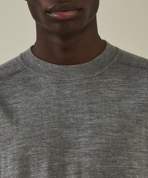 DESIGNWORKS（デザインワークス）の「アシッドニット クルーネックプルオーバー（ニット/セーター・メンズ・ダークブラウン/ブルー/グレー/ブラック・50/48/46）」の8枚目の写真