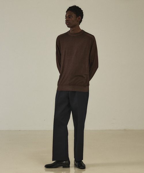 DESIGNWORKS（デザインワークス）の「アシッドニット クルーネックプルオーバー（ニット/セーター・メンズ・ダークブラウン/ブルー/グレー/ブラック・50/48/46）」の17枚目の写真