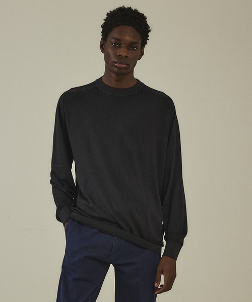 DESIGNWORKS（デザインワークス）の「アシッドニット クルーネックプルオーバー（ニット/セーター・メンズ・ダークブラウン/ブルー/グレー/ブラック・50/48/46）」の19枚目の写真