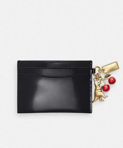 COACH(コーチ)の「エッセンシャル カード ケース・スパッツォラート レザー・チャーム(カードケース・レディース・ブラック系その他・ONE)」の4枚目の写真