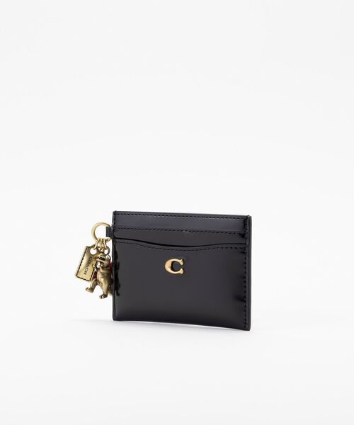 COACH(コーチ)の「エッセンシャル カード ケース・スパッツォラート レザー・チャーム(カードケース・レディース・ブラック系その他・ONE)」の5枚目の写真